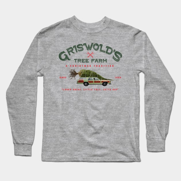 Griswold's Tree Farm Long Sleeve T-Shirt by Alema Art
